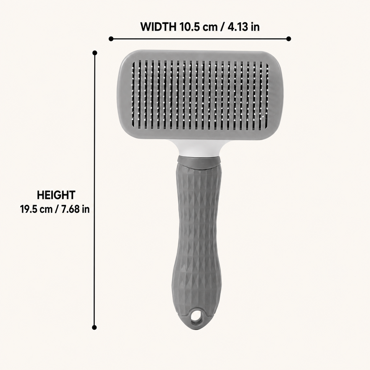 Pet Slicker Brush with One-Button Hair Release — thumbnail 4