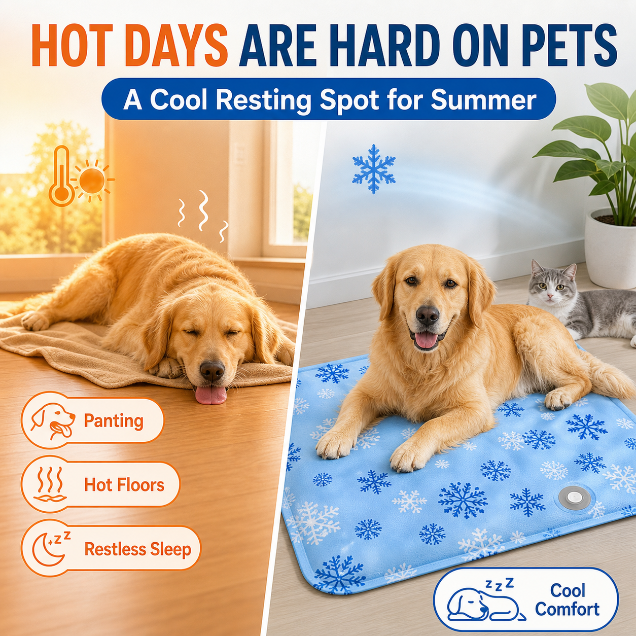 Foldable Water-Fill Pet Cooling Mat — thumbnail 2