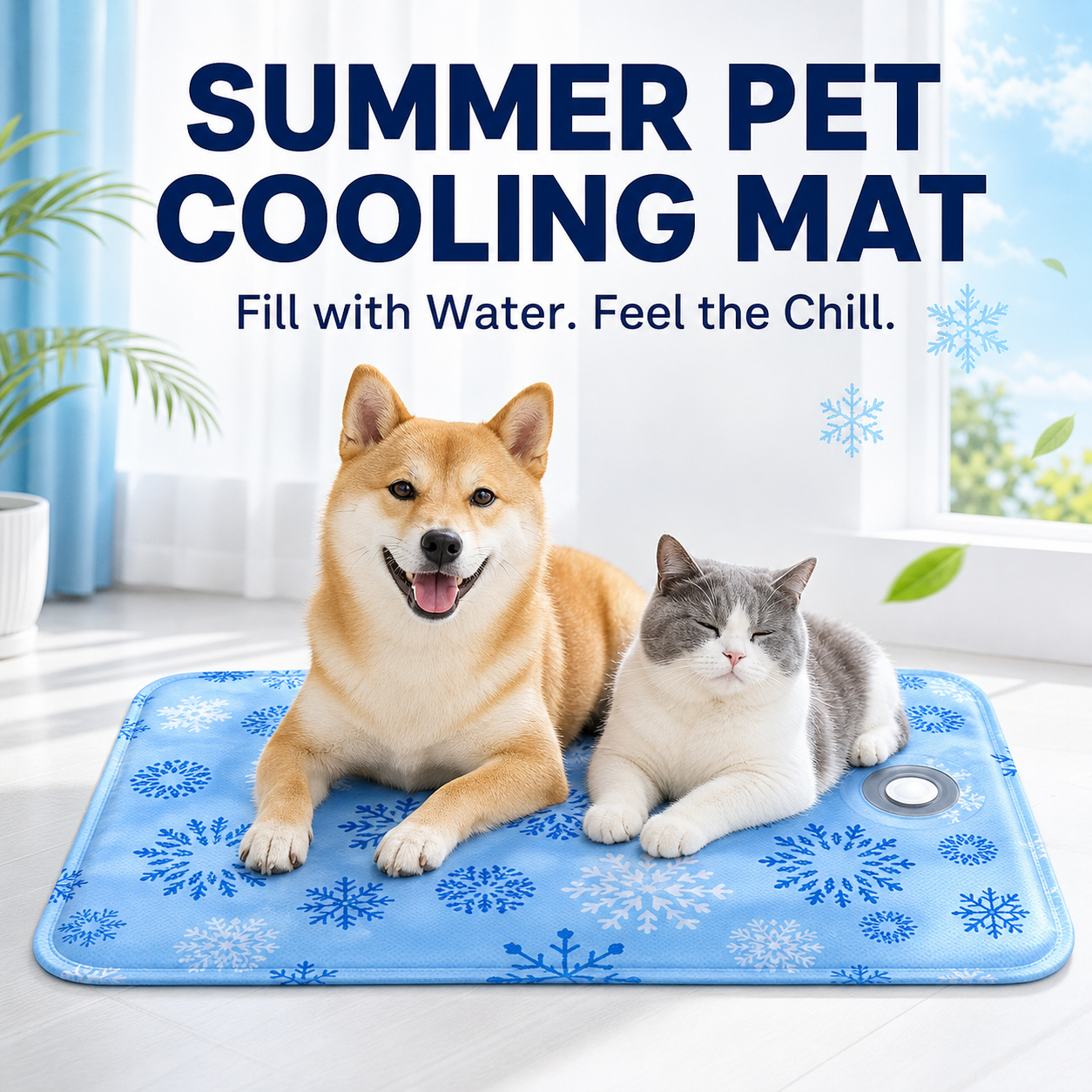 Foldable Water-Fill Pet Cooling Mat — image 1