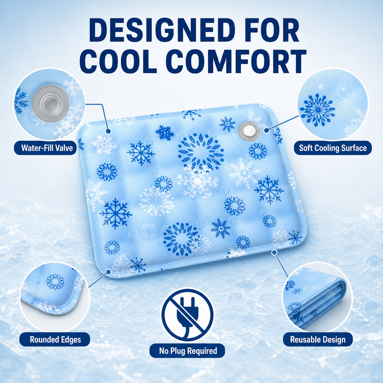 Foldable Water-Fill Pet Cooling Mat — thumbnail 4