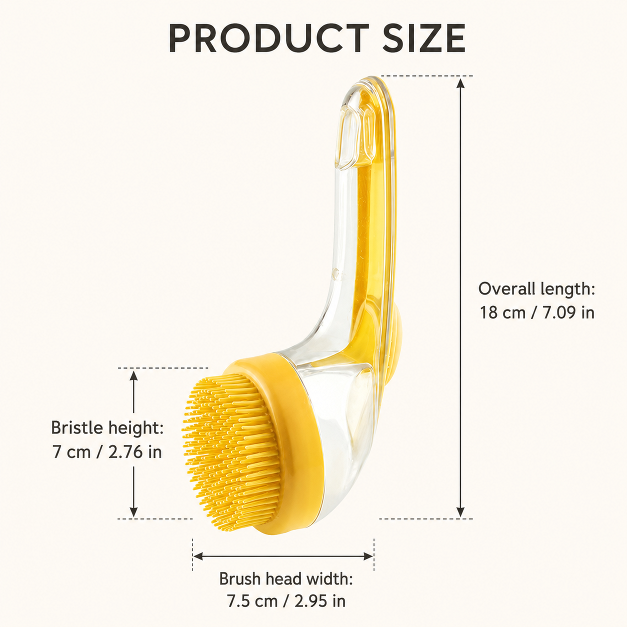 3-in-1 Silicone Pet Bath Brush with Shampoo Dispenser — thumbnail 6
