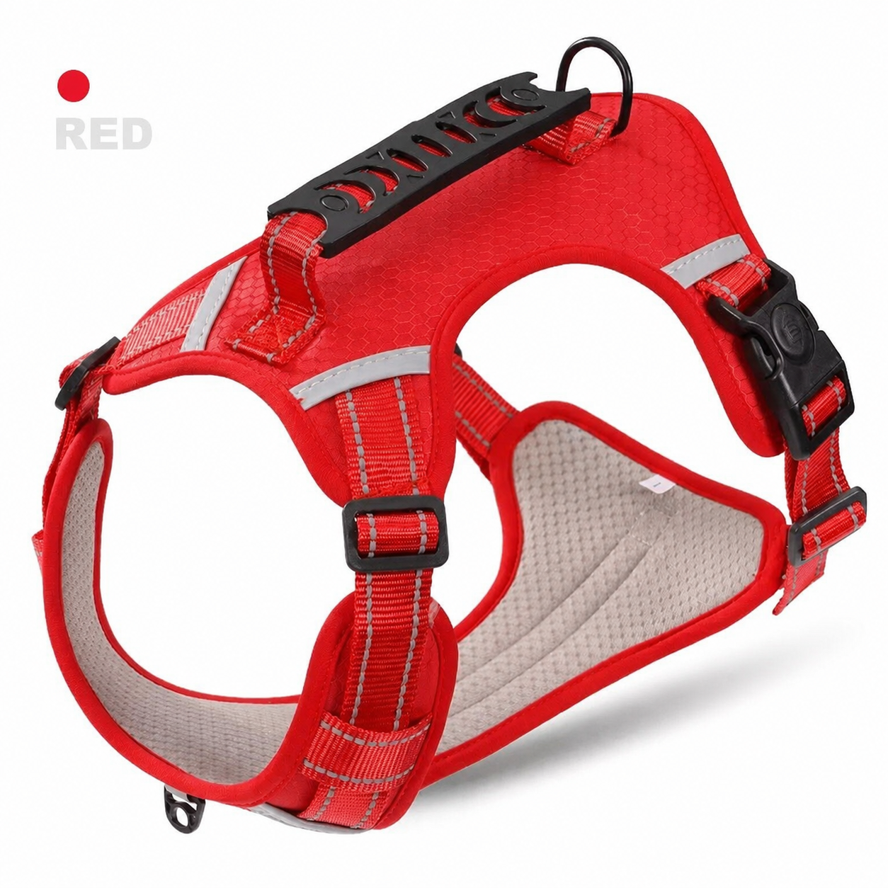 Padded Dog Harness with Dual Leash Attachment Points — thumbnail 4