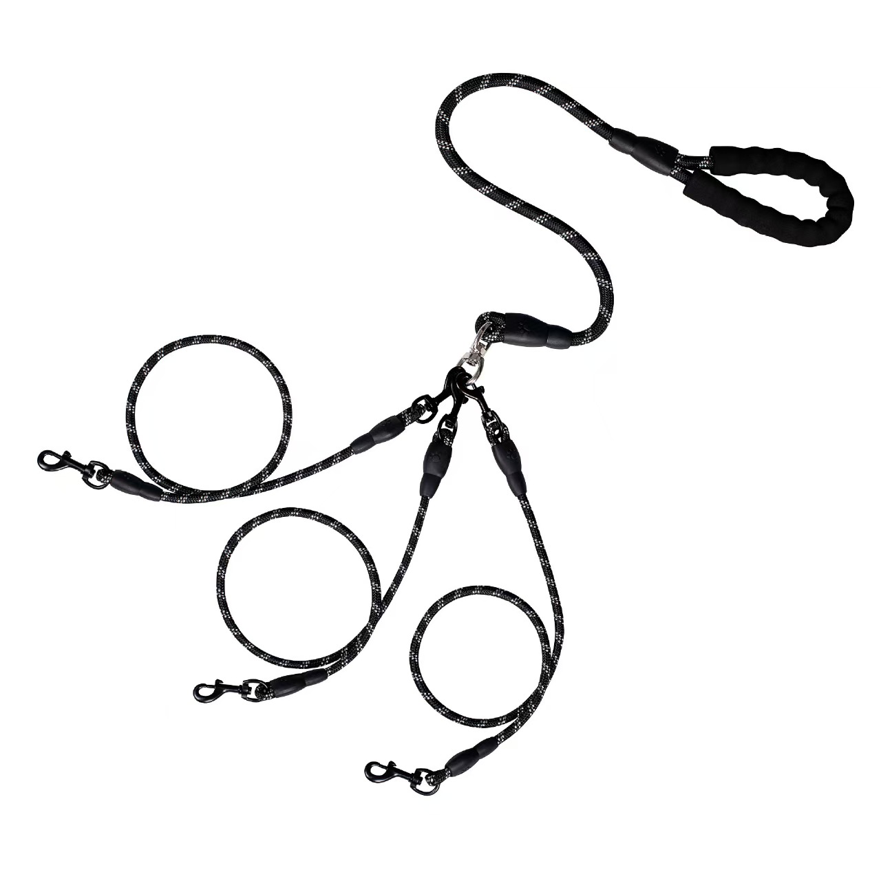 Reflective Multi-Dog Leash with Cushioned Handle — thumbnail 21