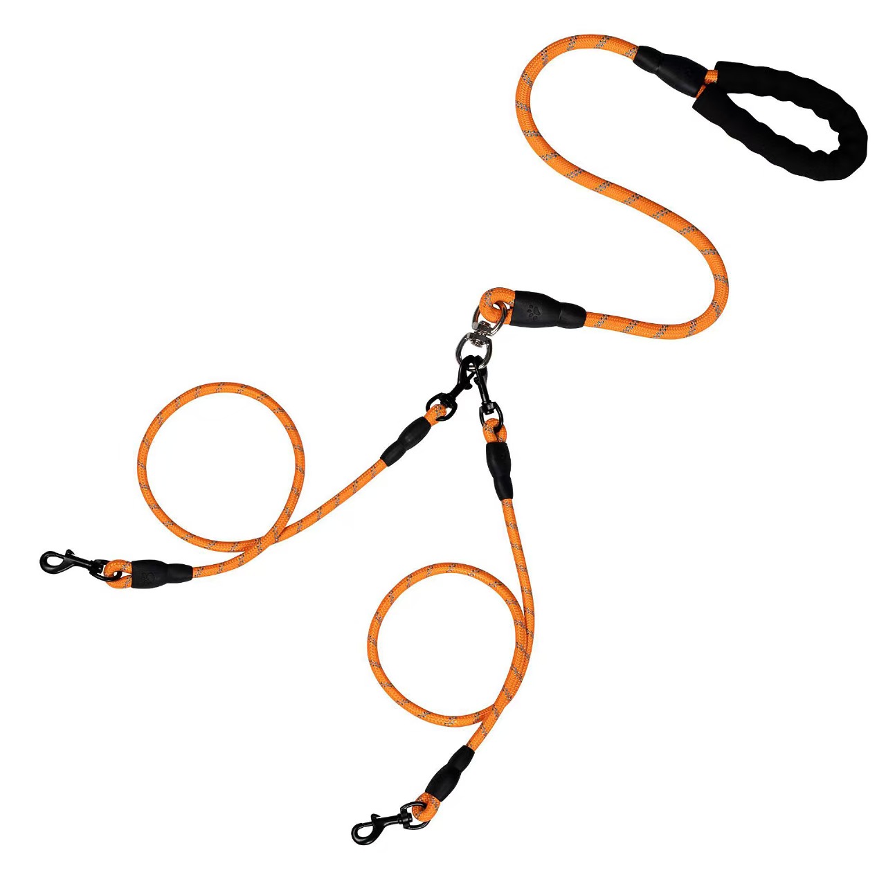 Reflective Multi-Dog Leash with Cushioned Handle — thumbnail 8