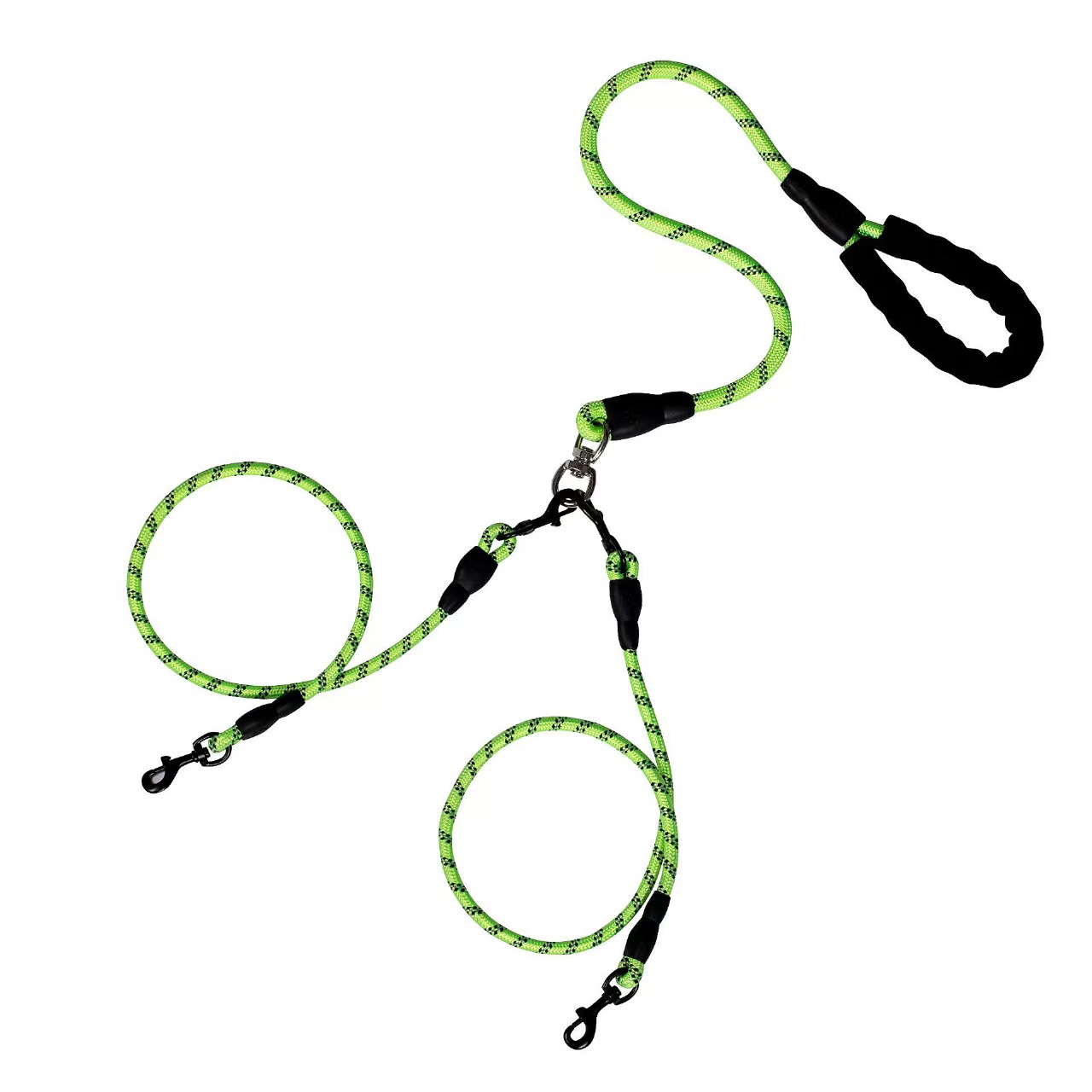 Reflective Multi-Dog Leash with Cushioned Handle — thumbnail 14