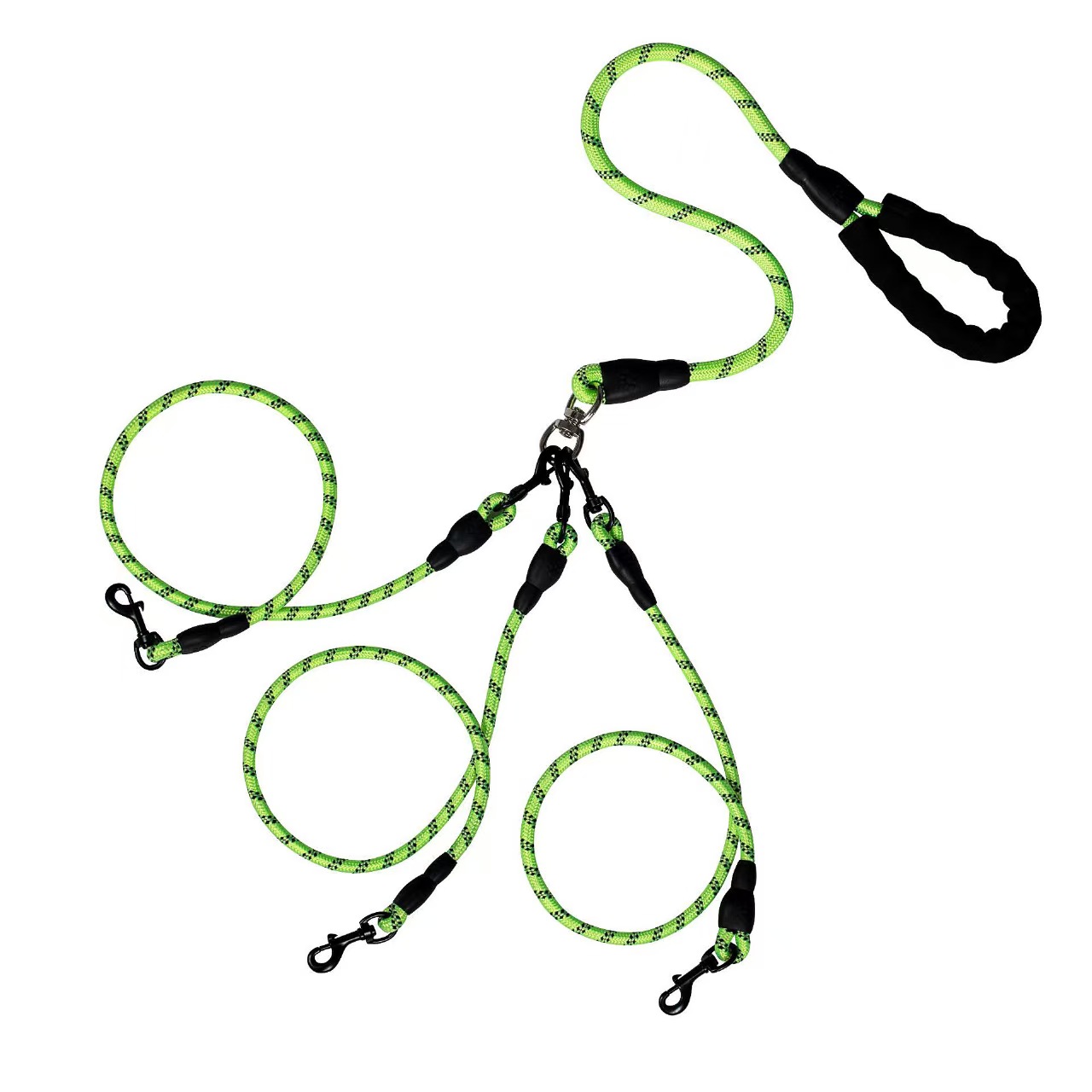 Reflective Multi-Dog Leash with Cushioned Handle — thumbnail 15