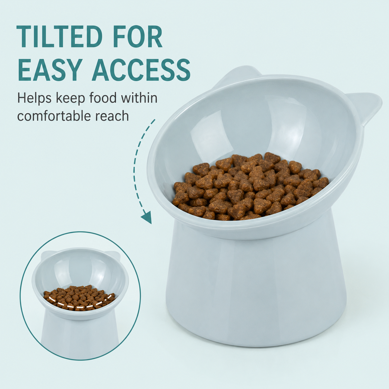 Elevated Tilted Pet Feeding Bowl — thumbnail 9