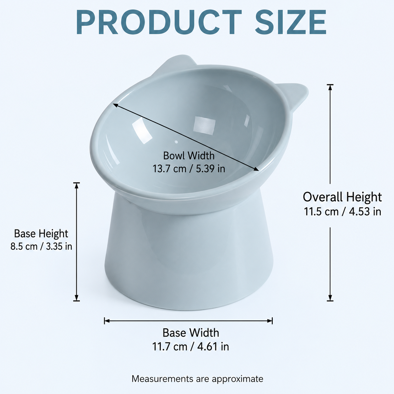 Elevated Tilted Pet Feeding Bowl