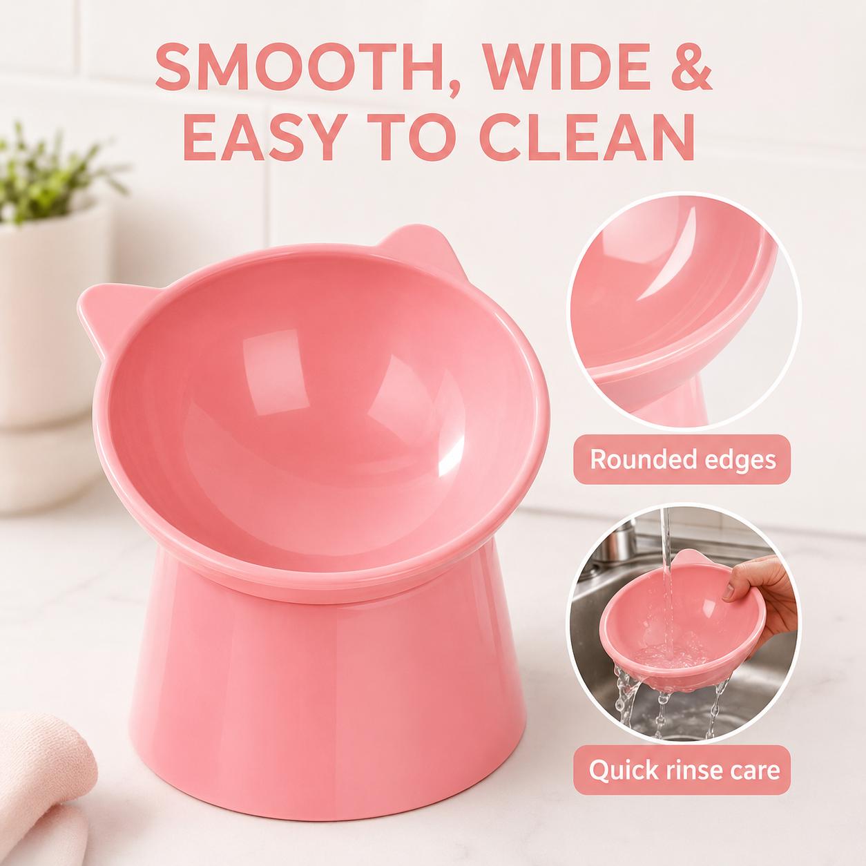 Elevated Tilted Pet Feeding Bowl — thumbnail 2