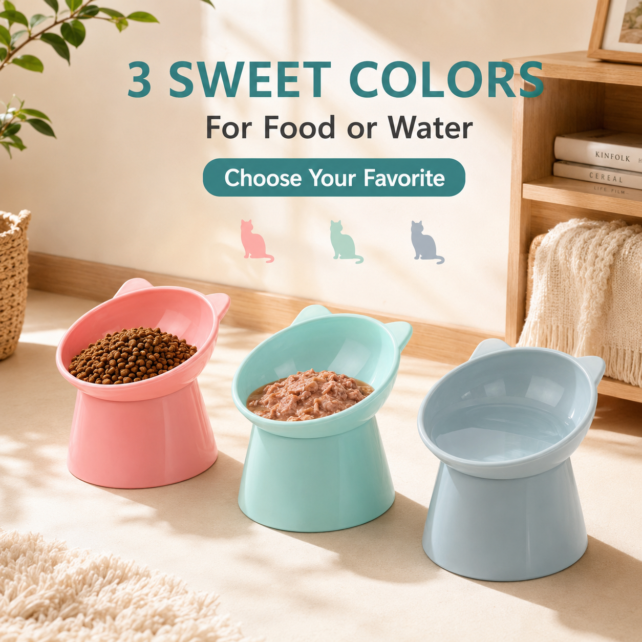 Elevated Tilted Pet Feeding Bowl — thumbnail 4